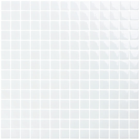 Biała mozaika basenowa