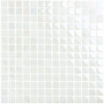 Mozaika basenowa w kolorze bieli i perłowego efektu
