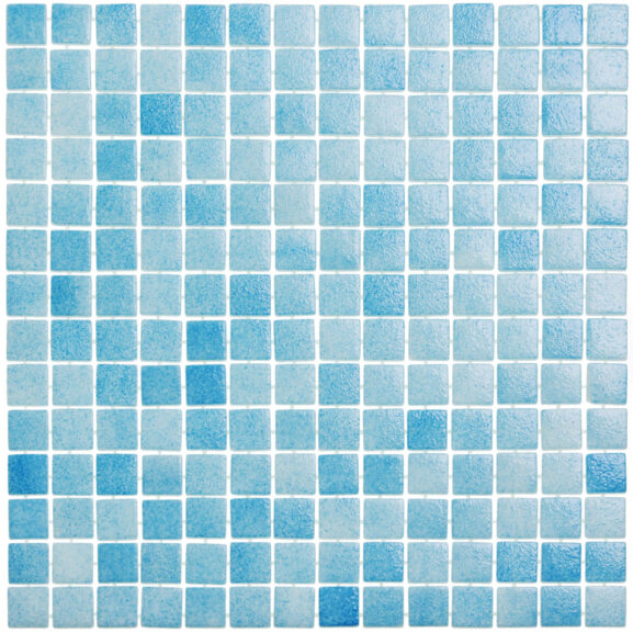 Mozaika basenowa w tradycyjnym niebieskim kolorze.