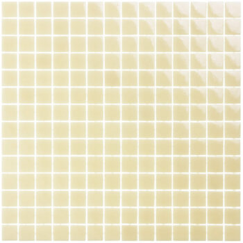 Beżowa mozaika basenowa w jednolitym kolorze.