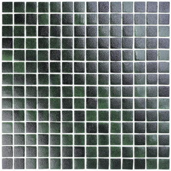 Mozaika basenowa w kolorach od ciemnej zgaszonej zieleni po czerń